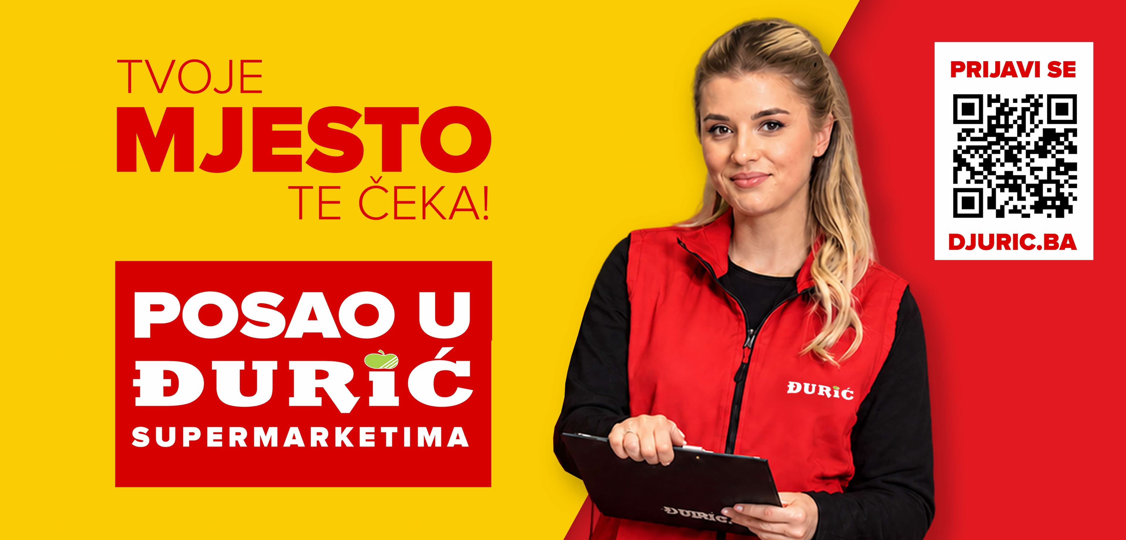 Đurić supermarket raspisao konkurs za posao u Bijeljini
