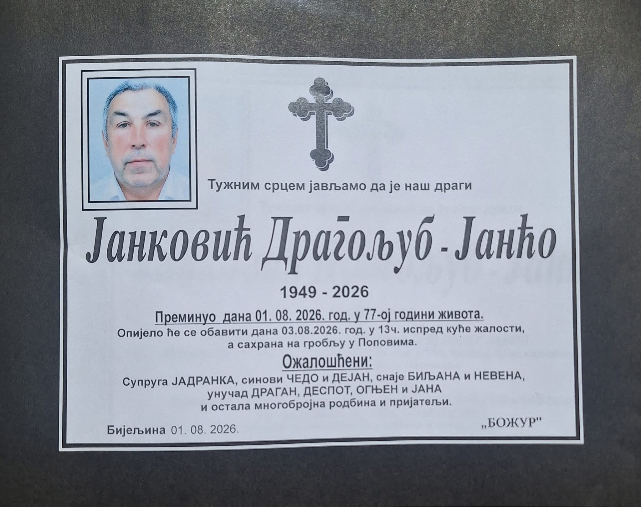 JANKOVIĆ DRAGOLJUB - JANĆO