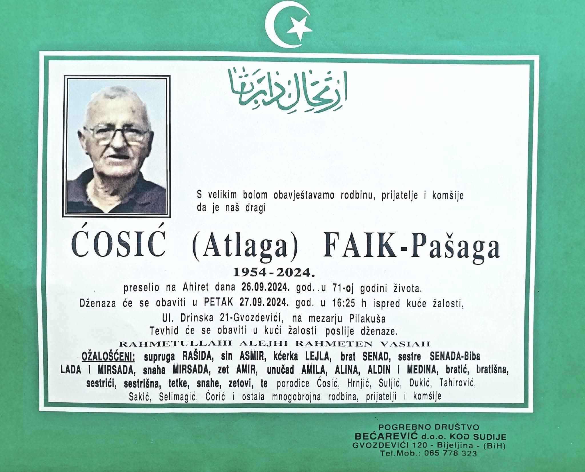 ĆOSIĆ FAIK - Pašaga